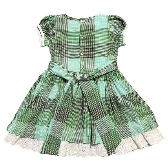 Well Dressed Wolf WDW 5Y Green Plaid Dress - Picture 4 of 6